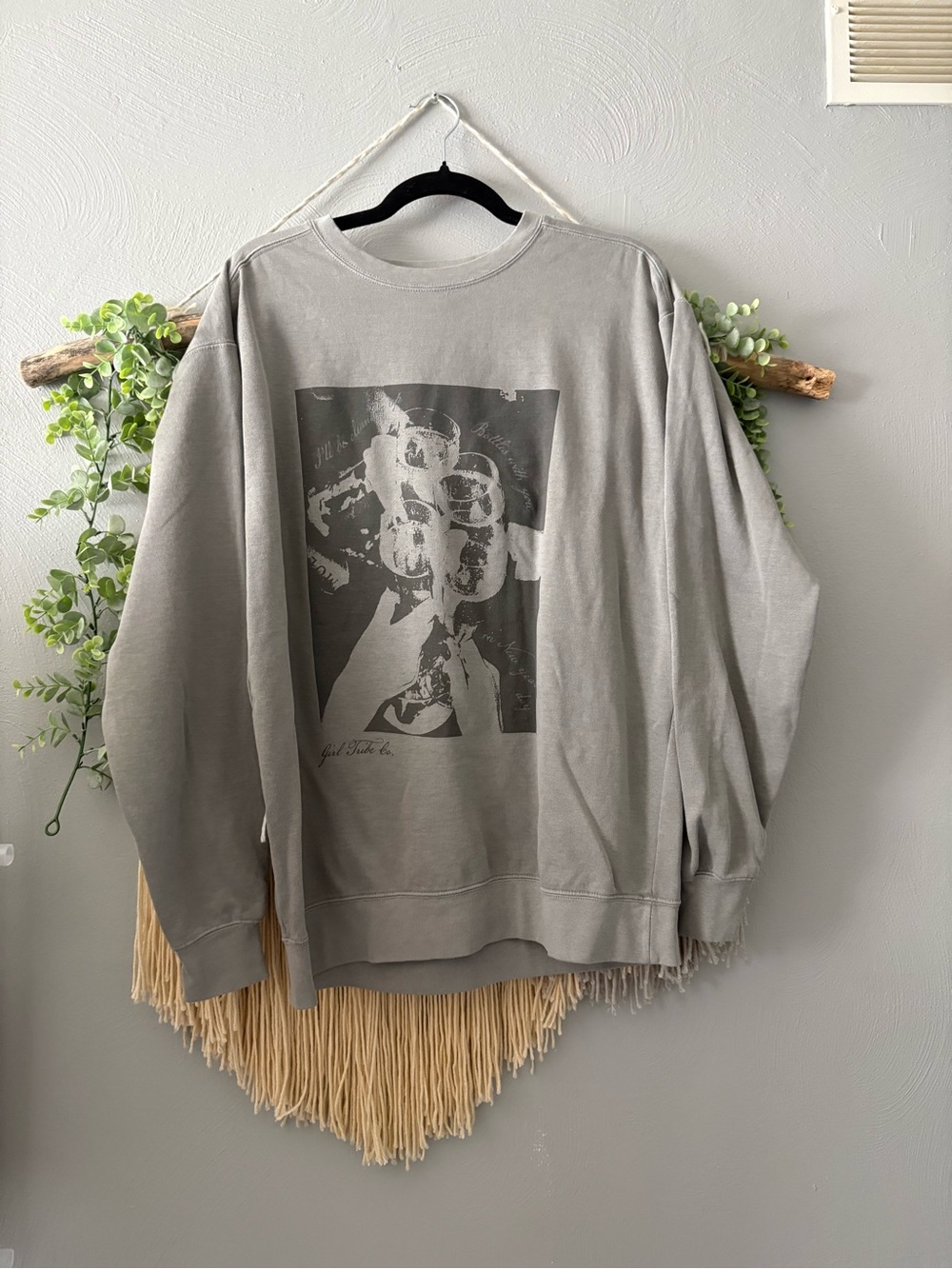 Gray Girl Tribe Co New Years Graphic Crewneck Sweatshirt